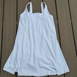 Old Navy White Power soft Dress with shorts liner